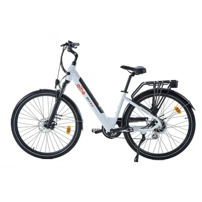 Alba City 2 36v 10,4ah Elektrikli Bisiklet Metalik Beyaz
