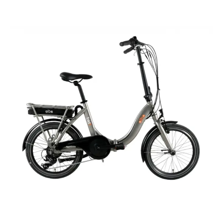 Alba Fold E NFC Premium 36V 12.8 Ah Katlanır Elektirkli Bisiklet Şampanya