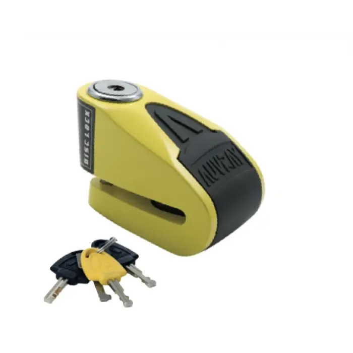 AUVRAY B-LOCK 06 ALARMLI DİSK KİLİDİ 6 MM 120db SARI-SİYAH
