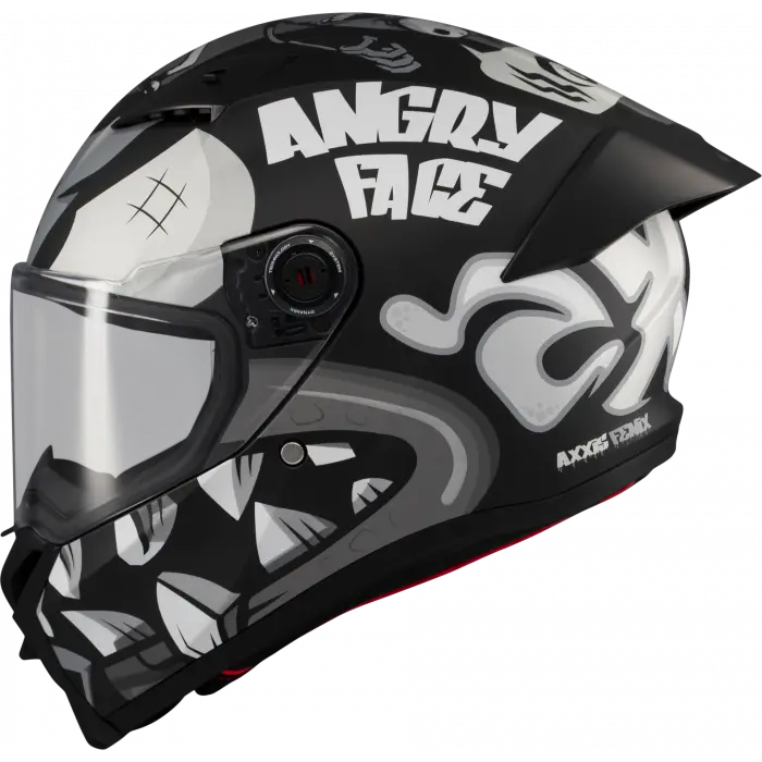 Axxis Fenix Angry Face Mat Siyah Gri