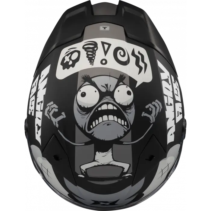 Axxis Fenix Angry Face Mat Siyah Gri