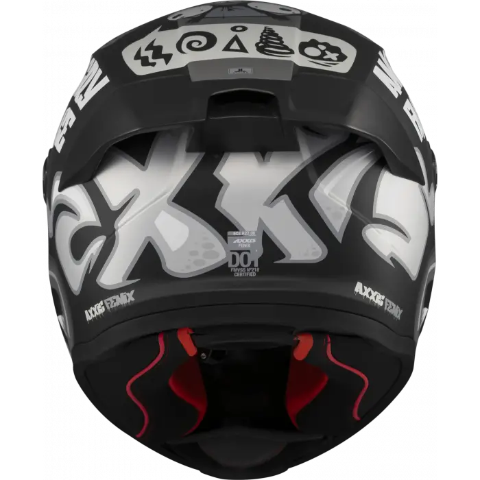 Axxis Fenix Angry Face Mat Siyah Gri