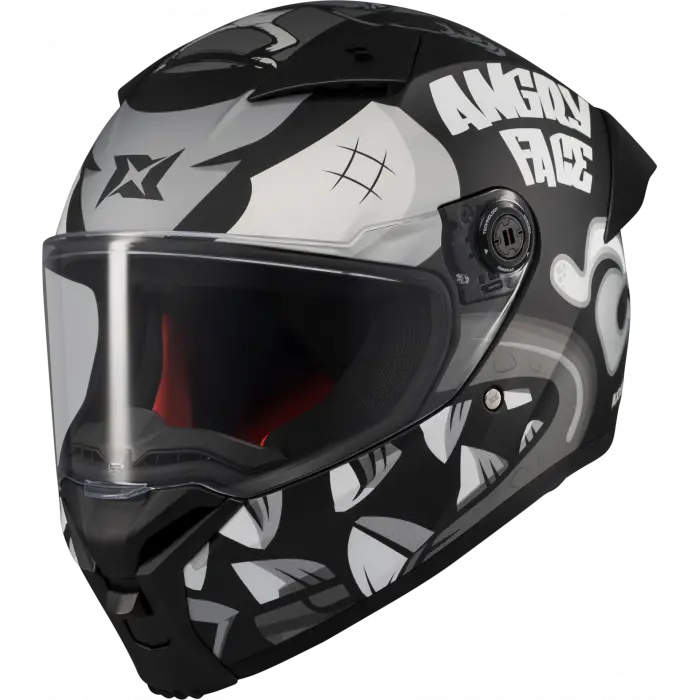 Axxis Fenix Angry Face Mat Siyah Gri