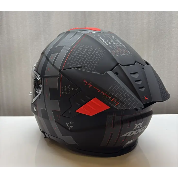 AXXIS KASK HAWK EVO SV TYPE STUDIO B5 MAT KIRMIZI/SİYAH