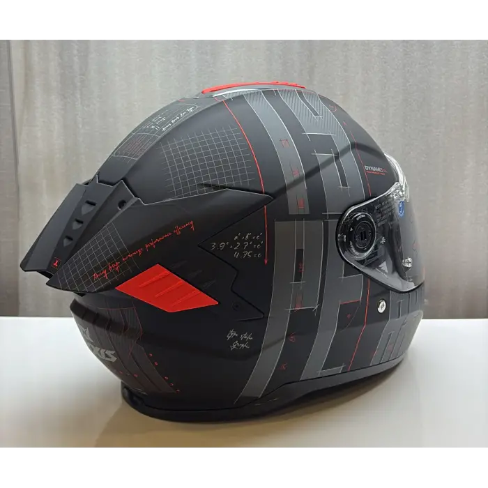 AXXIS KASK HAWK EVO SV TYPE STUDIO B5 MAT KIRMIZI/SİYAH