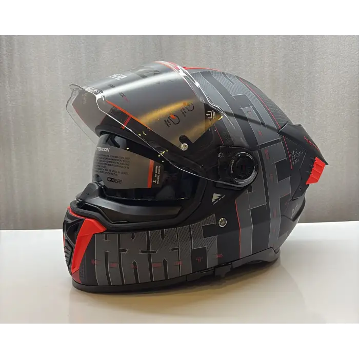 AXXIS KASK HAWK EVO SV TYPE STUDIO B5 MAT KIRMIZI/SİYAH