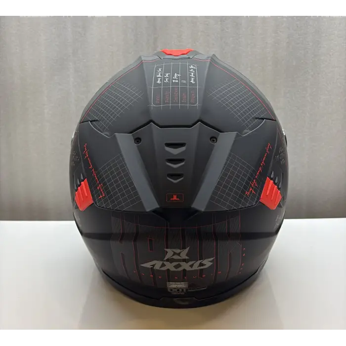 AXXIS KASK HAWK EVO SV TYPE STUDIO B5 MAT KIRMIZI/SİYAH