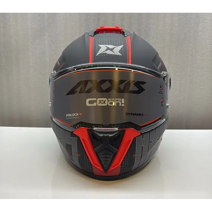 AXXIS KASK HAWK EVO SV TYPE STUDIO B5 MAT KIRMIZI/SİYAH