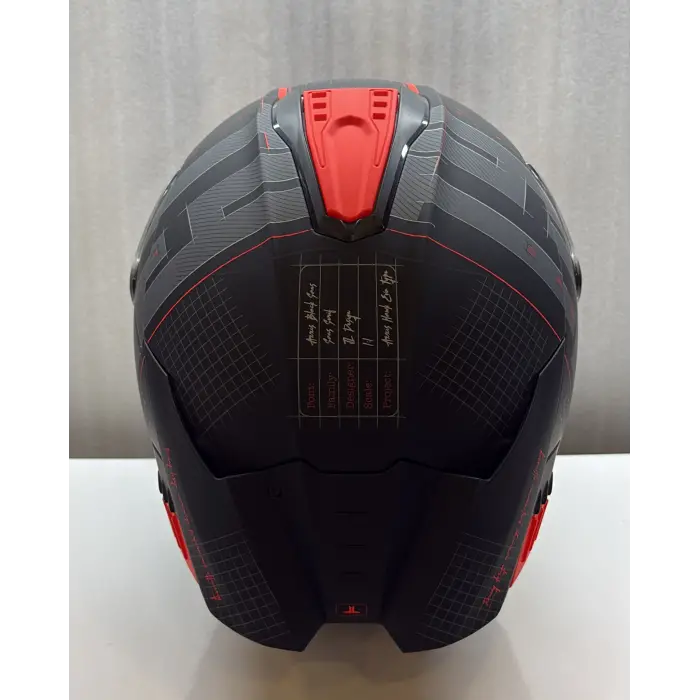 AXXIS KASK HAWK EVO SV TYPE STUDIO B5 MAT KIRMIZI/SİYAH