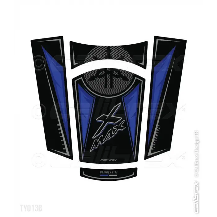 CALİBREX YAMAHA XMAX 2018-2020 TANK PED SETİ MAVİ 5 PARÇA