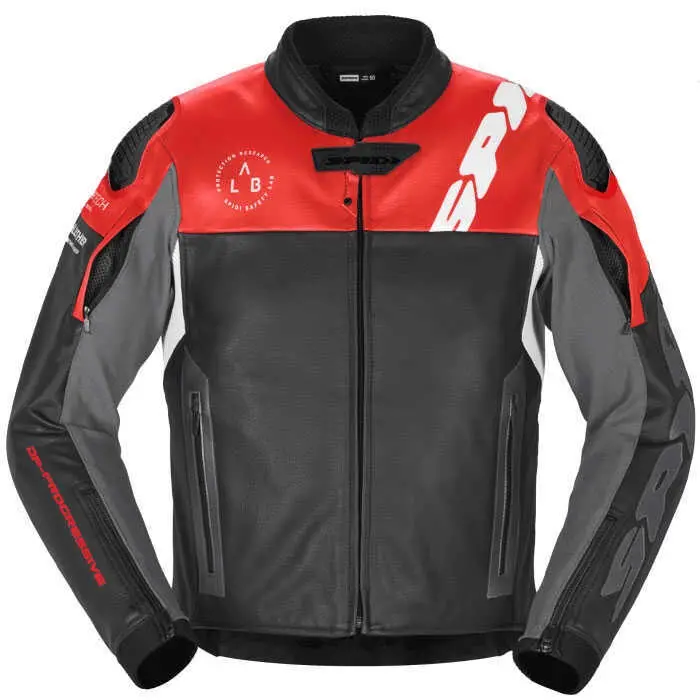 CEKET SPIDI DP PROGRESSIVE LEATHER DERİ KIRMIZI/SİYAH