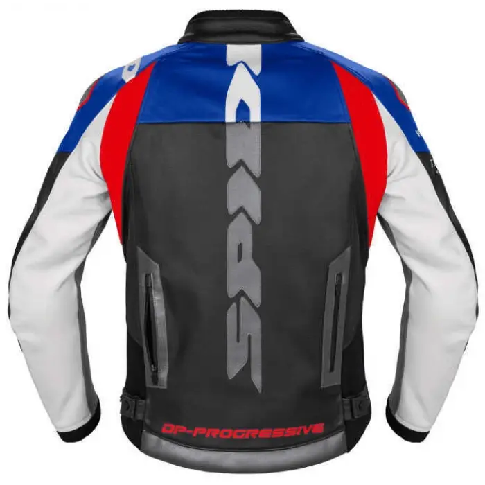 CEKET SPIDI DP PROGRESSIVE LEATHER DERİ MAVİ/KIRMIZI/SİYAH