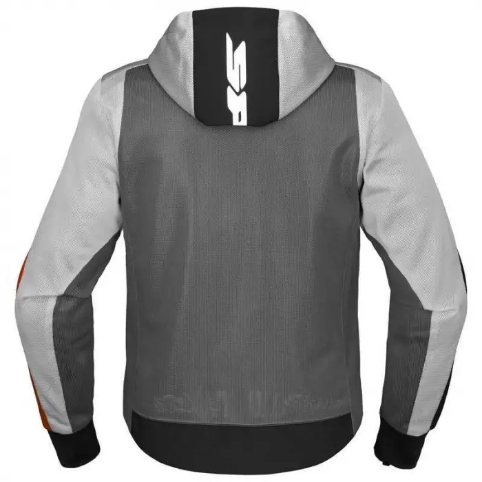 CEKET SPIDI HOODIE NET TEKSTİL KIRMIZI/GÜMÜŞ
