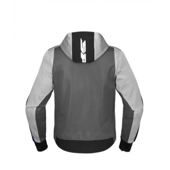 CEKET SPIDI HOODIE NET TEKSTİL MAVİ/GÜMÜŞ