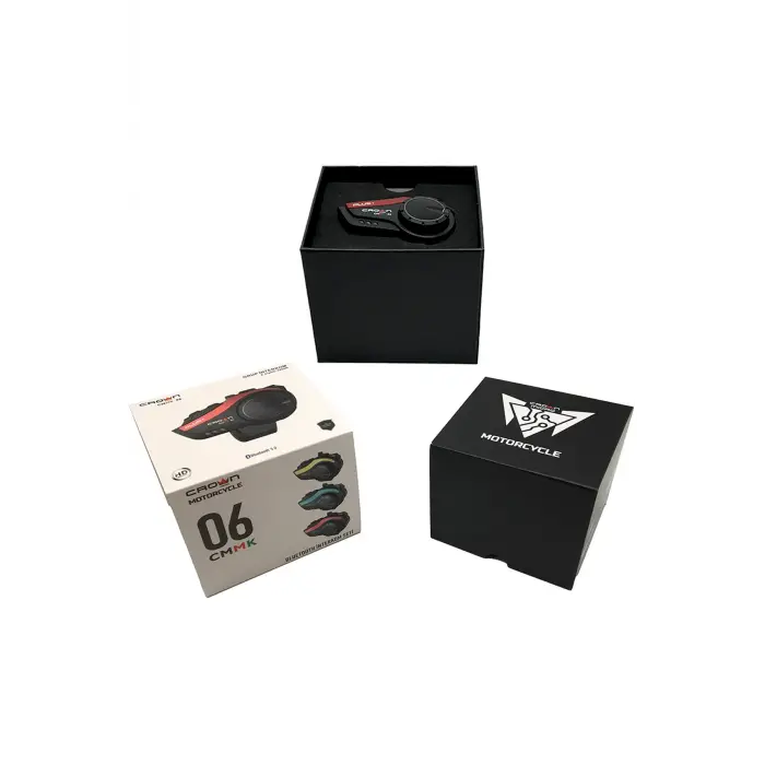 Crown Micro 6 Kişilik Motosiklet Kask Bluetooth intercom Seti CMMK-06 PLUS