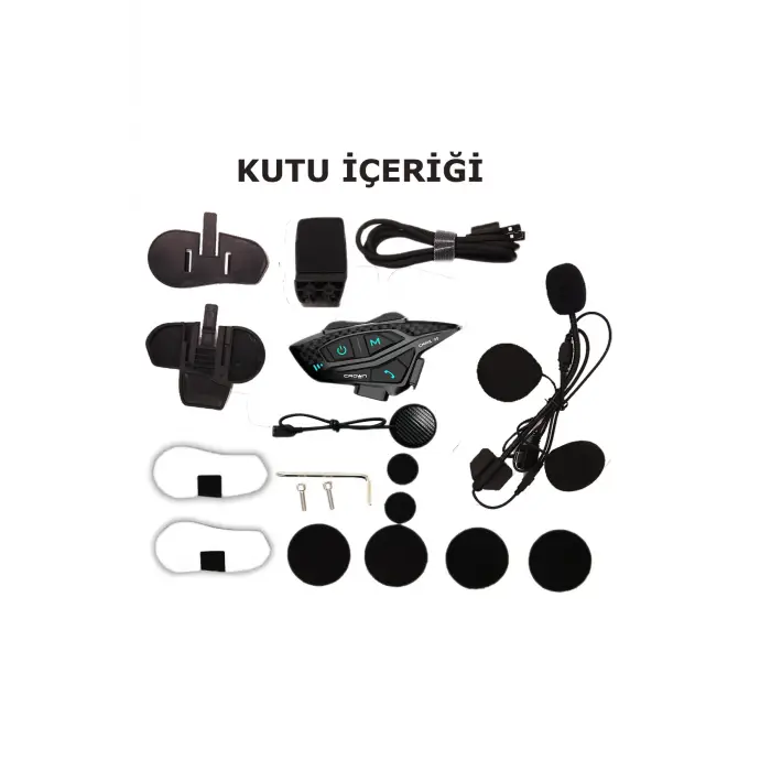 Crown Micro CMMK-08 8 Kişilik Motosiklet Kask Bluetooth İntercom Seti