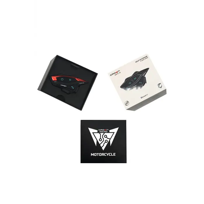 Crown Micro CMMK-08 8 Kişilik Motosiklet Kask Bluetooth İntercom Seti