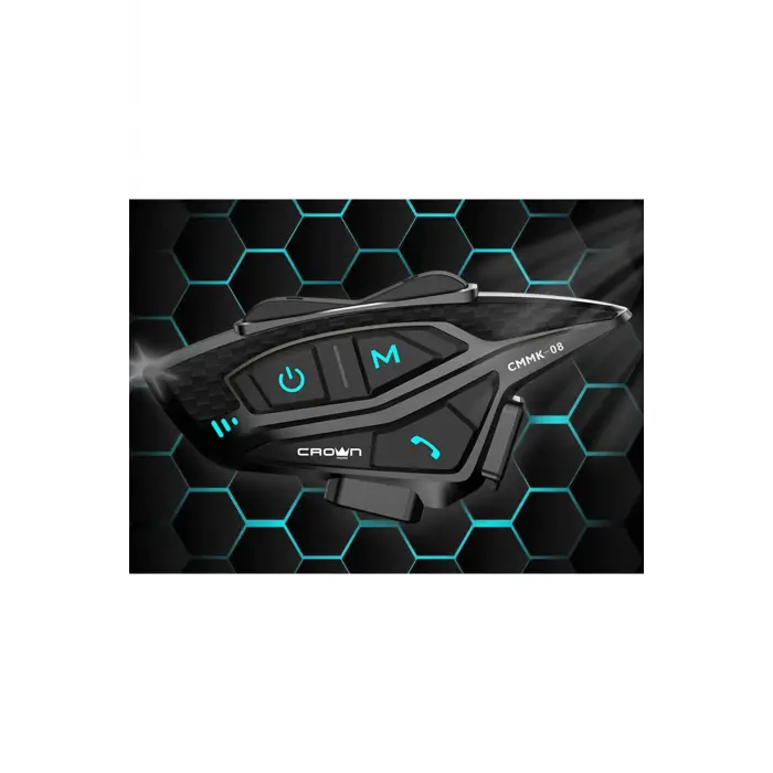 Crown Micro CMMK-08 8 Kişilik Motosiklet Kask Bluetooth İntercom Seti