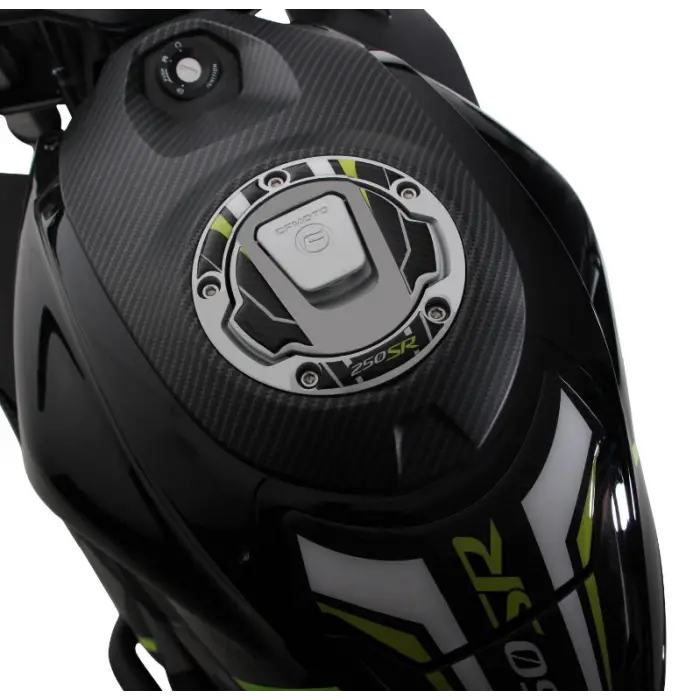 GP Kompozit CF Moto 250 SR 2020-2024 Uyumlu Tank Pad Seti Sarı