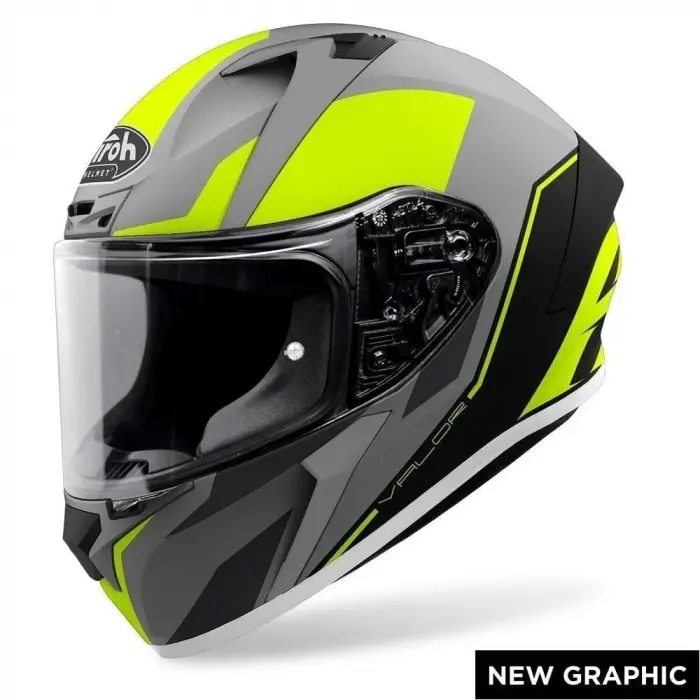 KASK AIROH VALOR WINGS YELLOW MATT