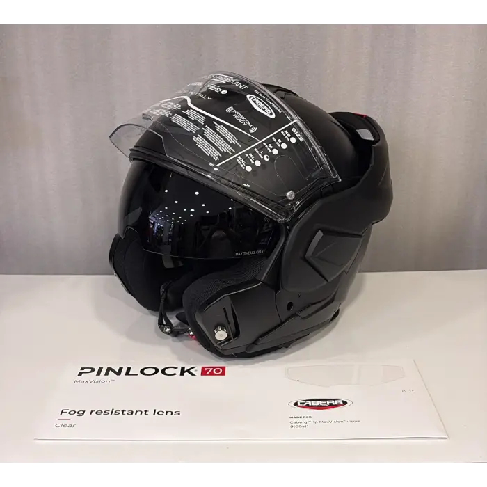KASK CABERG TRİP MAT SİYAH ( NFC ) + PİNLOCK