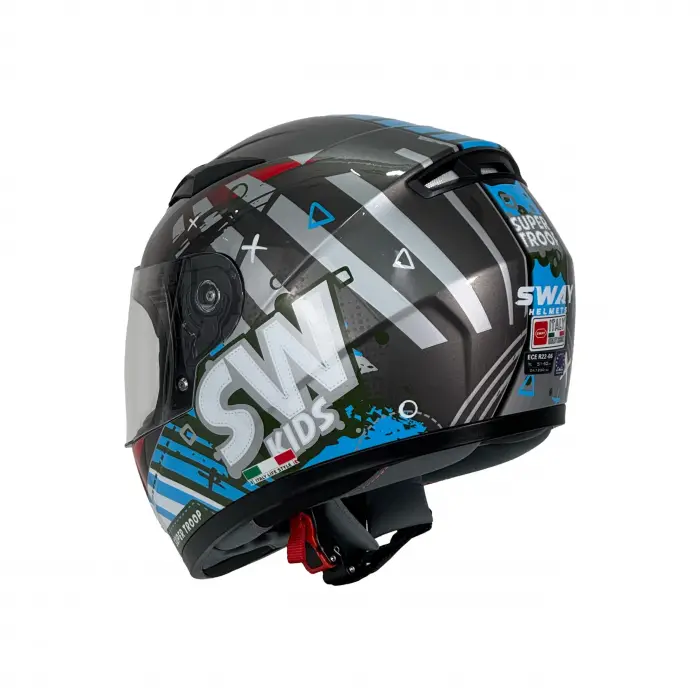 KASK ÇOCUK SWAY 815K GLOSS ALIEN TİTANUM FULL FACE