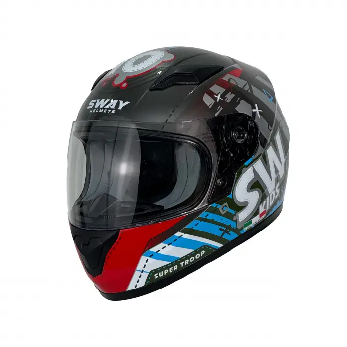 KASK ÇOCUK SWAY 815K GLOSS ALIEN TİTANUM FULL FACE