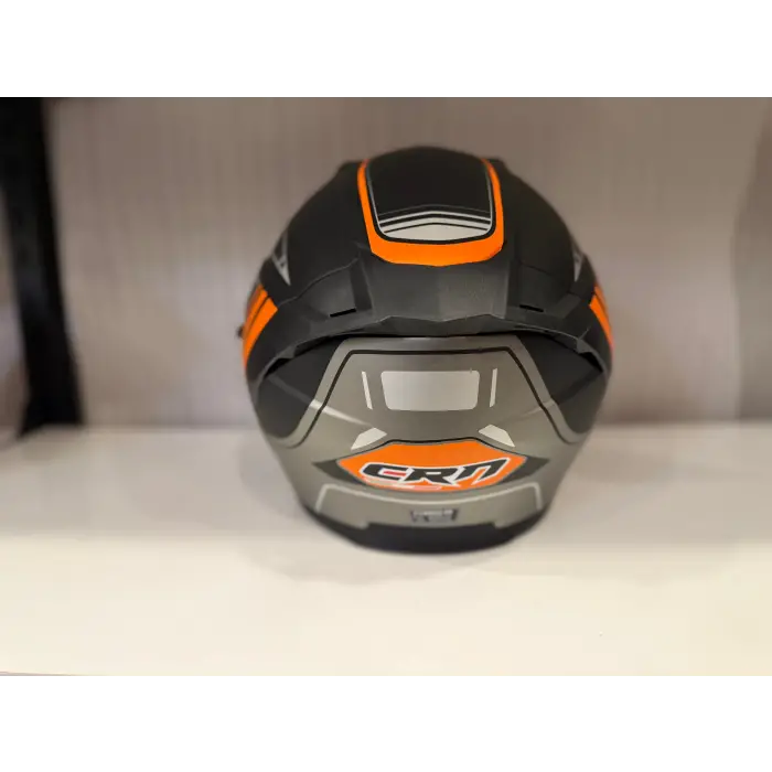 KASK CRN 620 AİR ÇENESİZ MAT SİYAH/TURUNCU