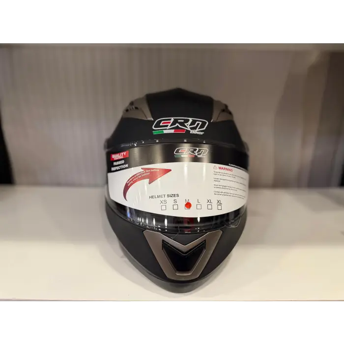 KASK CRN 925 ÇENE AÇILIR MAT SİYAH