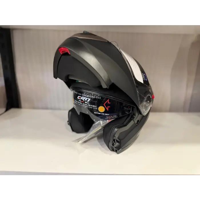 KASK CRN 925 ÇENE AÇILIR MAT SİYAH