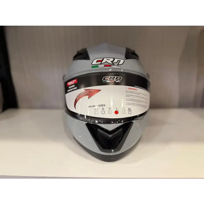 KASK CRN 925 ÇENE AÇILIR NARDO GRİ
