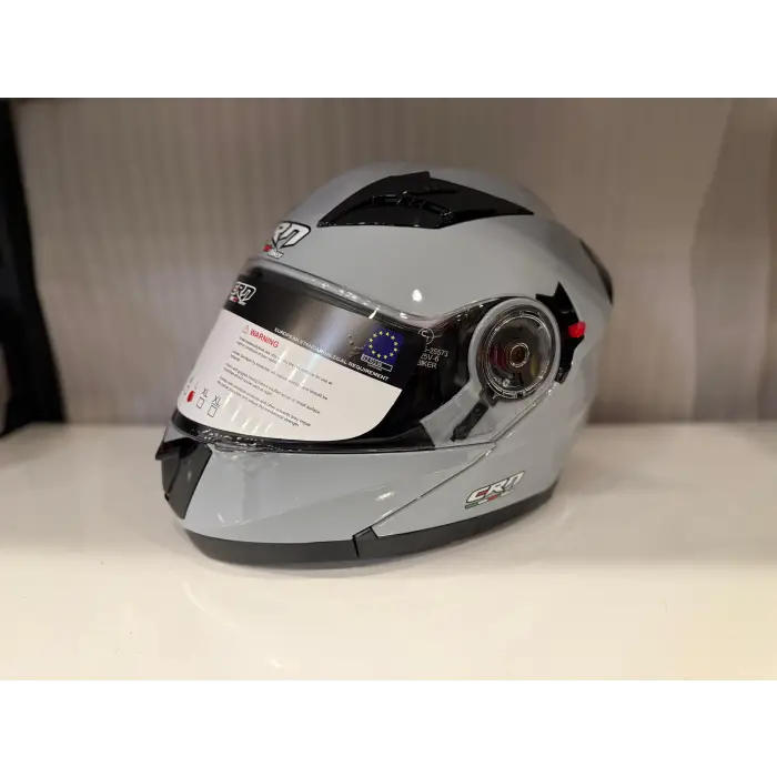KASK CRN 925 ÇENE AÇILIR NARDO GRİ