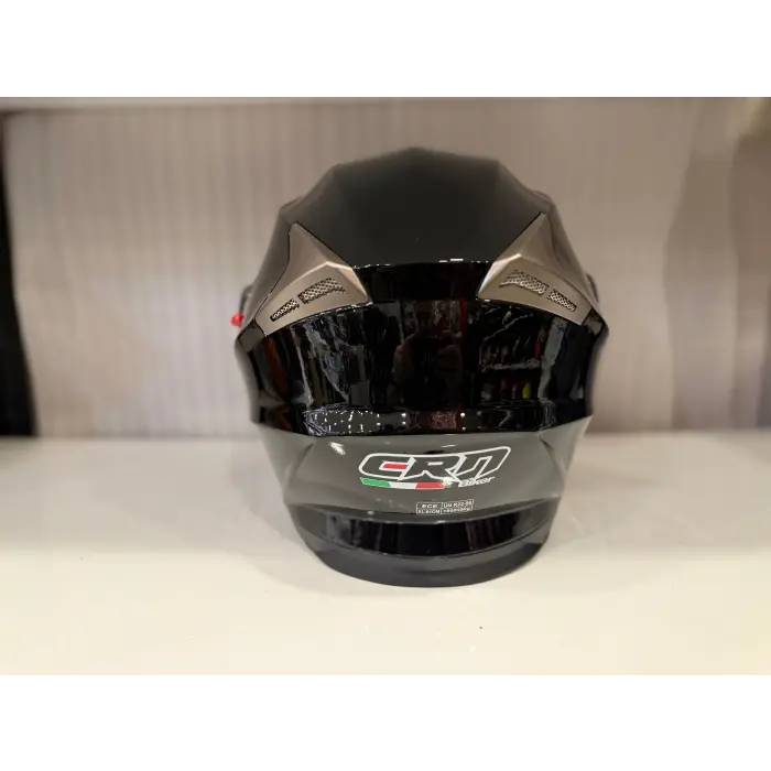 KASK CRN 925 ÇENE AÇILIR PARLAK SİYAH