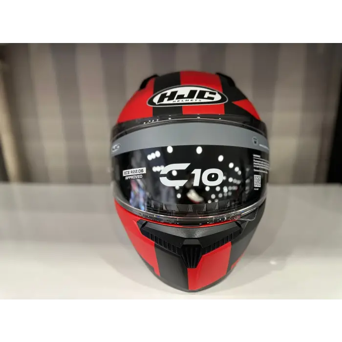 KASK HJC C10 KASK TEZ MC1SF KIRMIZI/SİYAH