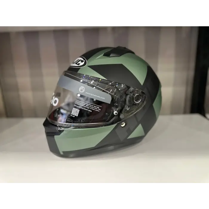KASK HJC C10 KASK TEZ MC4SF MAT YEŞİL/SİYAH