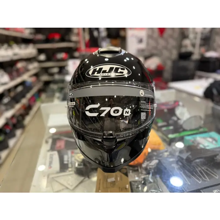 KASK HJC C70N PARLAK SİYAH