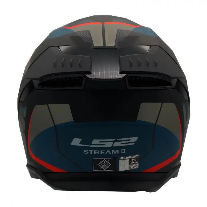 KASK LS2 STREAM 2 ROAD MAT SİYAH-GRİ-MAVİ-KIRMIZI