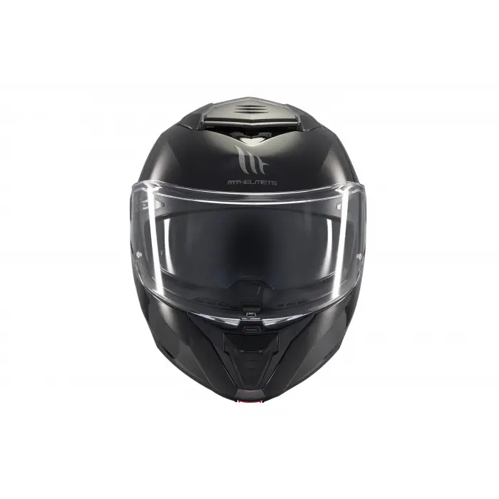 KASK MT ATOM 2 A1 ÇENE AÇILIR PARLAK SİYAH