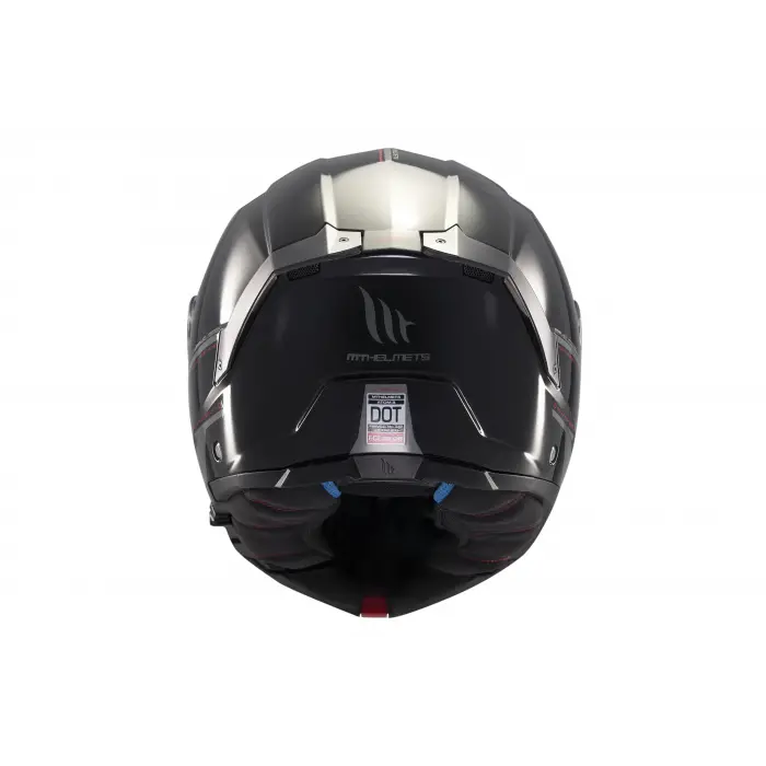 KASK MT ATOM 2 A1 ÇENE AÇILIR PARLAK SİYAH