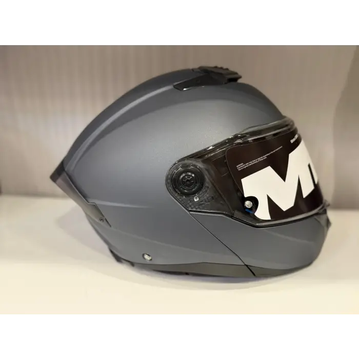 KASK MT ATOM 2 A2 PURE MAT GREY ÇENE AÇILIR