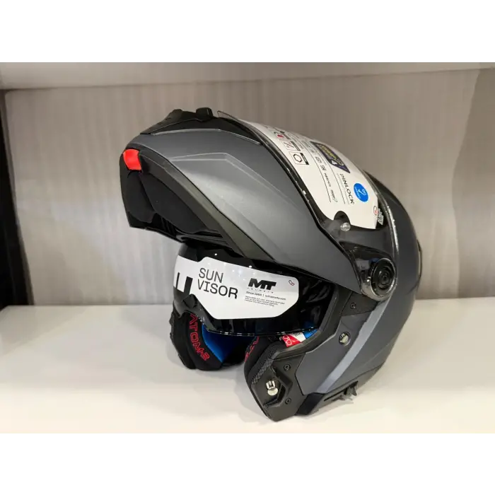 KASK MT ATOM 2 A2 PURE MAT GREY ÇENE AÇILIR
