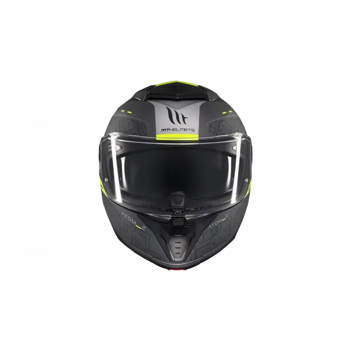 KASK MT ATOM 2 DESTINY C2 ÇENE AÇILIR MAT FÜME/SİYAH