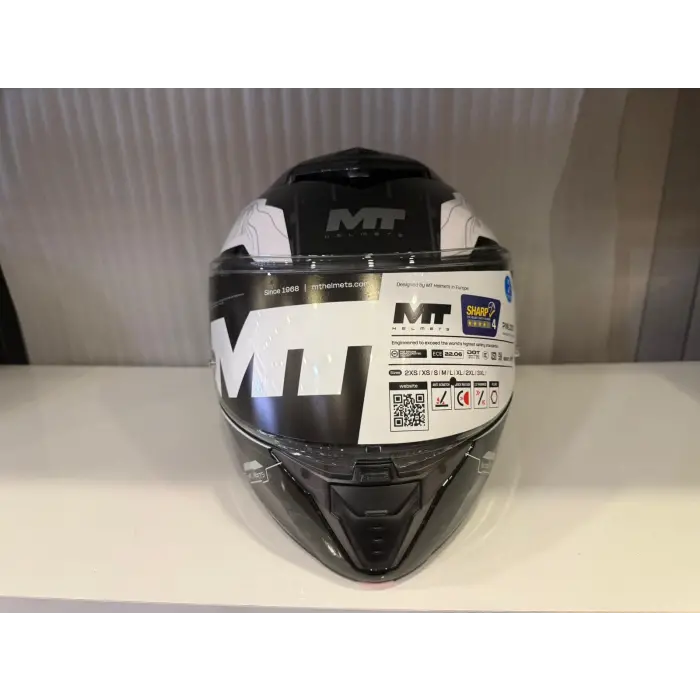 KASK MT ATOM 2 HİGHLANDS A7 MAVİ/BEYAZ/SİYAH