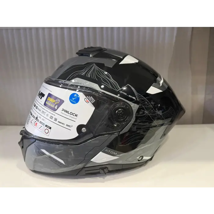 KASK MT ATOM 2 HİGHLANDS C2 PARLAK GRİ