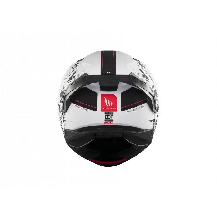 KASK MT BRAKER SV CHARM A1 MAT SİYAH/BEYAZ