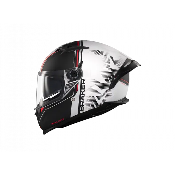 KASK MT BRAKER SV CHARM A1 MAT SİYAH/BEYAZ