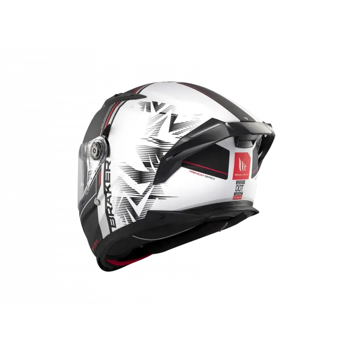 KASK MT BRAKER SV CHARM A1 MAT SİYAH/BEYAZ