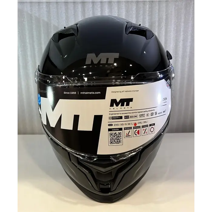 KASK MT BRAKER SV PURE A1 PARLAK SİYAH