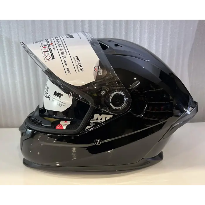 KASK MT BRAKER SV PURE A1 PARLAK SİYAH
