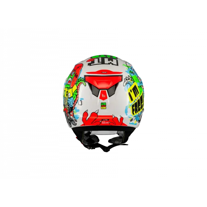 KASK MT ÇOCUK LITE DİNO A0 BEYAZ